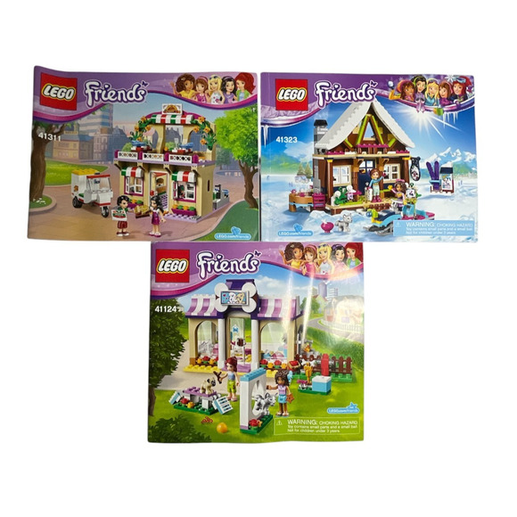 LEGO Friends Lot of Instructions Manuals Only 41323 41311 41124 Chalet Pizzeria - Picture 1 of 3